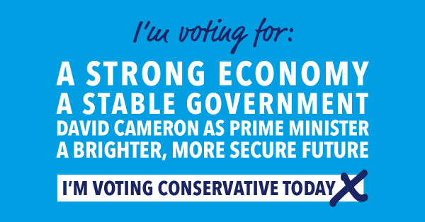 Don't forget to vote Conservative today | Chingford & Woodford Green